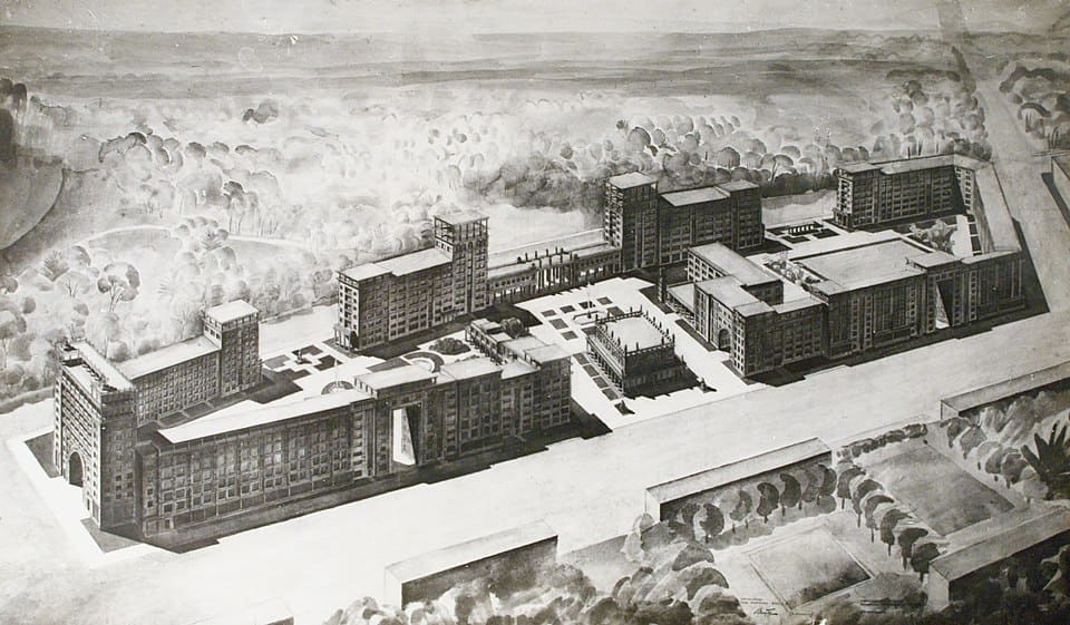 Панорама Городка Художников (проект), 1934