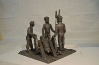 Историческая композиция на уроках скульптуры